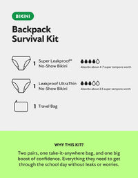 Backpack Survival Kit - Bikini