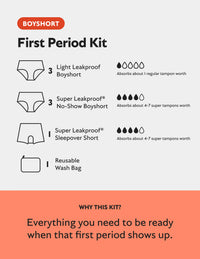 First Period Kit - Boyshort