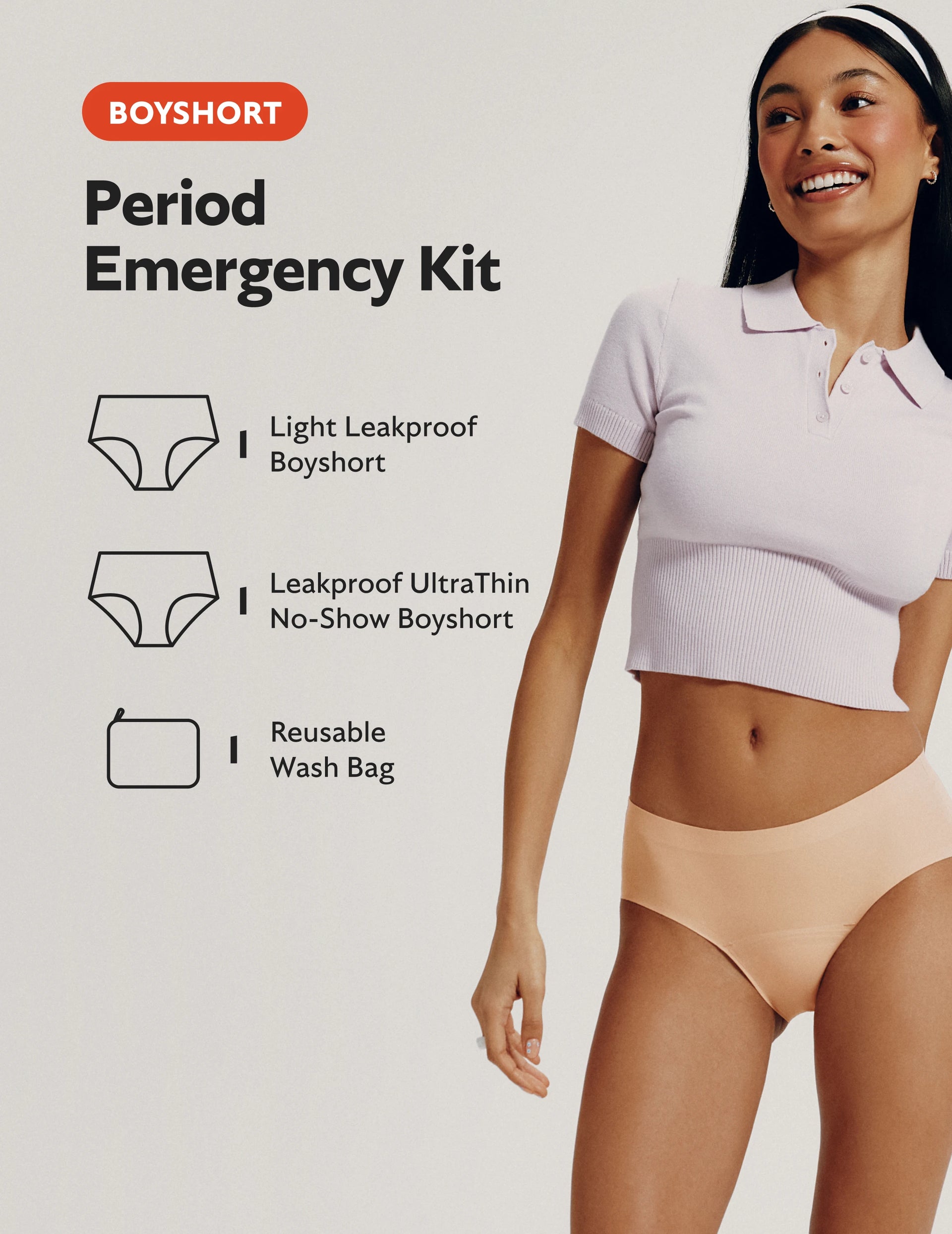 Period Emergency Kit - Boyshort